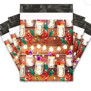 🫙20 Winter Rustic Mason Jars Poly Mailers - 10 x 13 inch